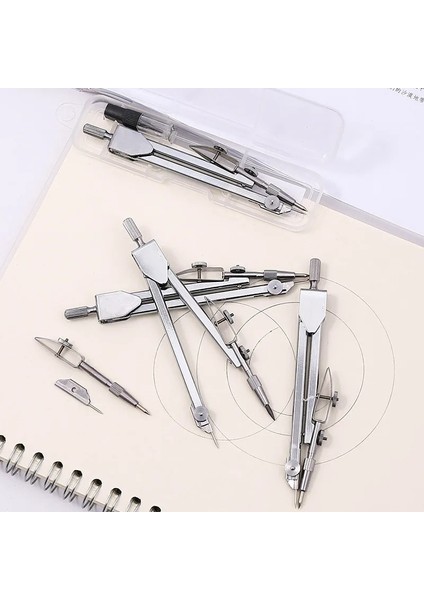 Paslanmaz Çelik Çizim Pusula Matematik Geometri Araçları Daireler Için Ofis Okul Malzemeleri Öğrenci Kırtasiye (Kutu Dahil) (Yurt Dışından) modelleri