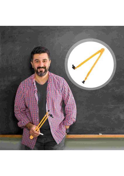Turuncu Tarzı 1 Adet Araçlar Matematik Öğretim Aracı Çizim Aracı Büyük Pusula Gösteri Için (Yurt Dışından)