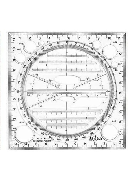 5döndürmeçizimkural Stili Çok Fonksiyonlu Internet Ünlü Öğrenci Cetveli Matematiksel Daire Çizimi, Eliptik Şablon Sınavı Için Dönebilen Cetvel Seti, (Yurt Dışından)
