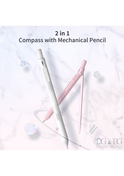 Pembe Tarzı Nbx Pusula Kalem Matematik Geometri Seti Mekanik Kalem Çizim Araçları ile Öğrenci Kırtasiye Malzemeleri Setleri Cetveller Içerir (Yurt Dışından) fiyatları