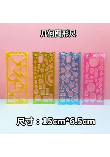 Geometricdrawingkural Stili Ilk ve Ortaokul Öğrencileri Için Çok Fonksiyonlu Geometrik Çizim Cetveli Dönebilen Fonksiyonlu Iletki Kırtasiye Seti F (Yurt Dışından)