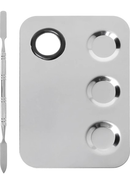 W3JD5AC1101190-05 Tarzı Paslanmaz Çelik Boya Paleti Tepsisi Karıştırma Çubuğu Spatula Seti Nail Art Kaynağı Sc W3JD Için (Yurt Dışından) modelleri