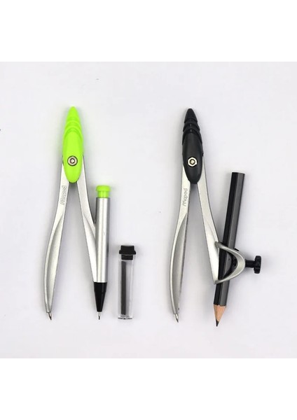 Takılabilir Kalem Pusula Stili Haritalanmış Matematik Geometri Araçları Çalışma Pusulaları Mevcuttur Kurşun Kalem Çizim Pusula Teknik Hassas Çizim Seti Metal Dayanıklı (Yurt Dışından)