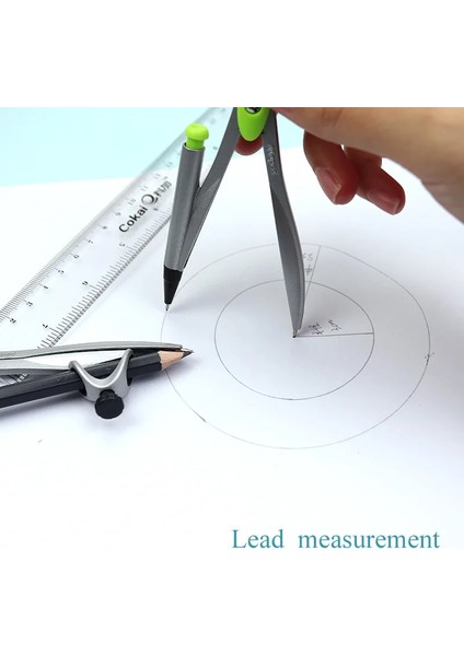 Takılabilir Kalem Pusula Stili Haritalanmış Matematik Geometri Araçları Çalışma Pusulaları Mevcuttur Kurşun Kalem Çizim Pusula Teknik Hassas Çizim Seti Metal Dayanıklı (Yurt Dışından)