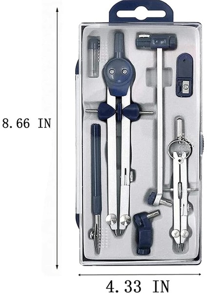Lavanta Tarzı Geometri Seti Aracı Için 9 Adet Taslak Pusulası Geometri Için Taslak Çizimi, Matematik, Çizim, Mühendis Aracı Için Pusula Çizim Aracı (Yurt Dışından)