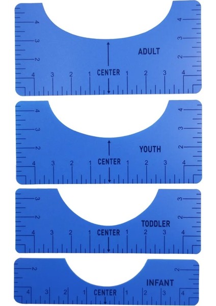 Mavi Stil Lld Şeffaf T-Shirt Cetvel Tasarımları Giyim Tasarımı Için Set Ön Arka Boyun Diy Şablon Hizalama Matematik Setleri (Yurt Dışından)