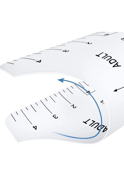 Mavi Stil Lld Şeffaf T-Shirt Cetvel Tasarımları Giyim Tasarımı Için Set Ön Arka Boyun Diy Şablon Hizalama Matematik Setleri (Yurt Dışından)