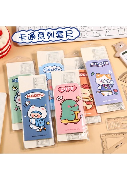 No.8 Tarzı 1 Parça 20CM4 In 1 Şeffaf Cetvel Düz Izgara Cetvel Iletki Kırtasiye Seti Çocuklar Öğrenciler Için Hediye Ofis Okul Malzemeleri (Yurt Dışından) fırsatları