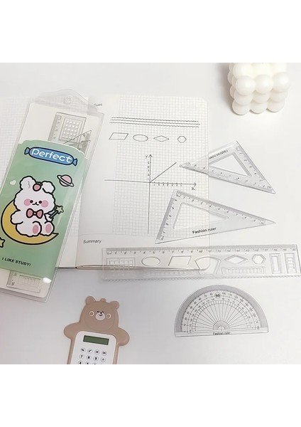 No.8 Tarzı 1 Parça 20CM4 In 1 Şeffaf Cetvel Düz Izgara Cetvel Iletki Kırtasiye Seti Çocuklar Öğrenciler Için Hediye Ofis Okul Malzemeleri (Yurt Dışından) indirimleri