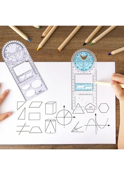 B Tarzı Çizim Öğrencileri Için Çok Fonksiyonlu Geometrik Cetveller Geometrik Çizim Şablonu Silindirler, Koniler, Küpler, Paraboller Için Cetveller (Yurt Dışından) modelleri
