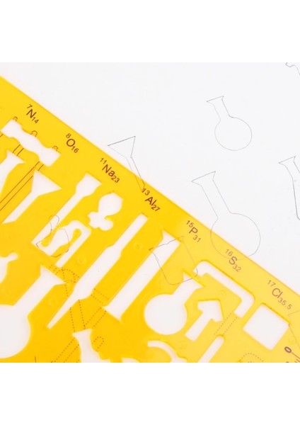 5AC1100491 Tarzı K Reçine Çizimleri Fiziksel Kimyasal Alet Ölçme Aracı Için Şablon Cetveli (Yurt Dışından) indirimleri