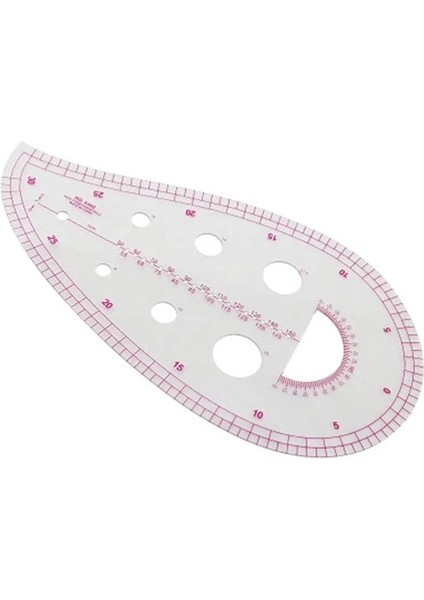 NO.6460 Tarzı Dikiş Fransız Eğrisi Metrik Şekilli Cetvel Konfeksiyon Cetveli Dikiş Terzilik Desen Tasarım Dıy Giyim Çizim Şablonu (Yurt Dışından)