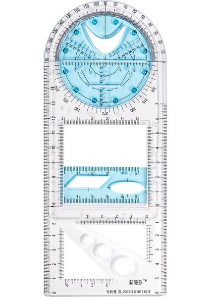 Ilköğretim-7 Stili Çok Fonksiyonlu Geometrik Cetvel Geometrik Çizim Şablonu Okul Öğrenci Ofis Mimarisi Için Ölçme Aracı Ölçme Kuralı (Yurt Dışından) fiyatları