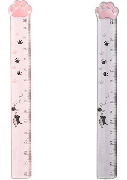 D5QC Yaratıcı Ölçekli Cetvel Sevimli Karikatür Kedi Paw Düz Cetvel Ölçme Aracı Kırtasiye Matematik Cetvel Gezgin Ofis Okul Için (Yurt Dışından) modelleri