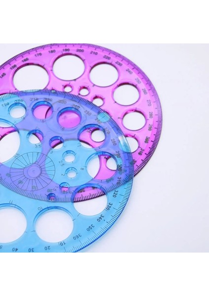 Bir Stil 1 Adet Yeni Araç Yuvarlak Şablon Cetvel Ofis Çizim Kabartma Kalıp Dairesel Şablon 360 Derece Cetvel (Yurt Dışından) fırsatları