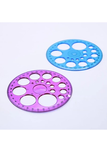 Bir Stil 1 Adet Yeni Araç Yuvarlak Şablon Cetvel Ofis Çizim Kabartma Kalıp Dairesel Şablon 360 Derece Cetvel (Yurt Dışından) indirimleri