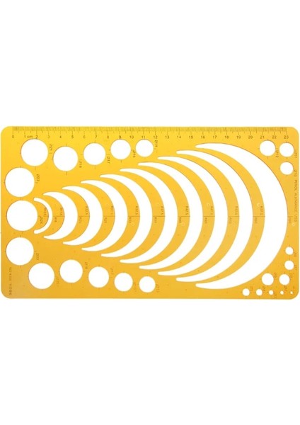 No.94 Tarzı 1 Takım Dayanıklı K Reçine Askeri Çizim Şablonu Ressamlığı Cetvel Stencil Ölçme Aracı Yüksek (Yurt Dışından)