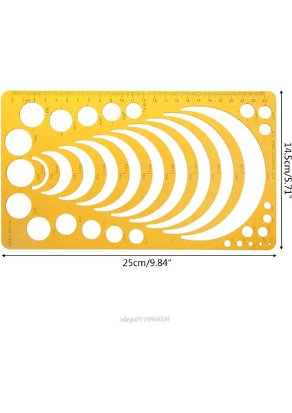 5AC1100494 Tarzı K Reçine Çizimleri Şablon Cetvel Fiziksel Kimyasal Enstrüman Ölçme Aracı Jy Dropship (Yurt Dışından)