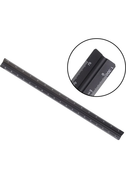 No.10 Stili 30 cm Alüminyum Mimar Ölçeği Üçgen Ölçekli Ölçek Cetvel Blueprint Için Üçgen Cetvel Çizim Cetveli Mimar Cetvel (Yurt Dışından)