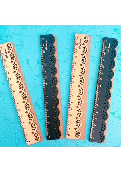 Bej Tarzı 1 Adetgrup Yenı Vintage Dantel Tasarım Ahşap Cetvel Yer Imi Rengi M Düz Cetvel (Yurt Dışından) indirimleri