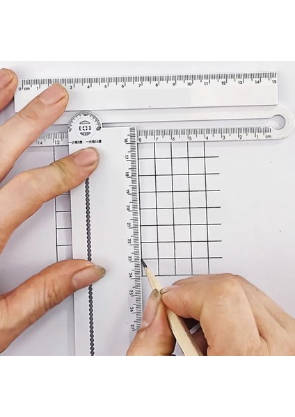 Mple Tarzı 30 cm Beyaz Dikdörtgen Cetvel Iletki Öğrenci Kırtasiye Çizim Aracı Malzemeleri (Yurt Dışından) fiyatları