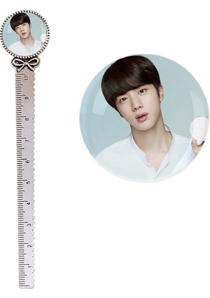 No.4 Stili 10 cm Metal Cetvel Sanat Çizim Malzemeleri Ordu Bomba Kpop Boys - V Jung Kook Jımın Rm Suga Jın J Hope - K-Pop Albümü Kendinizi Sevin (Yurt Dışından)