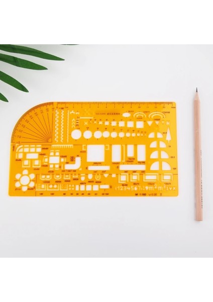 Bordo Tarzı Sıcak Profesyonel Evrensel Mobilya Inşaat Mimarı Şablon Cetveli 1:100 (Yurt Dışından) indirimleri