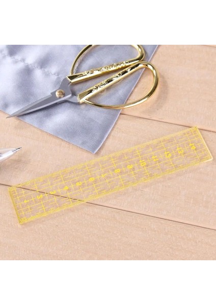5X30CM Tarzı Ölçme Aracı Şeffaf Kapitone Dikiş Patchwork Ayak Hizalanmış Cetvel Izgara Keskin Kenar Terzi El Sanatları El Yapımı Cetvel 15*3 cm (Yurt Dışından) fiyatları
