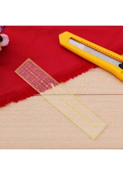5X30CM Tarzı Ölçme Aracı Şeffaf Kapitone Dikiş Patchwork Ayak Hizalanmış Cetvel Izgara Keskin Kenar Terzi El Sanatları El Yapımı Cetvel 15*3 cm (Yurt Dışından) fırsatları