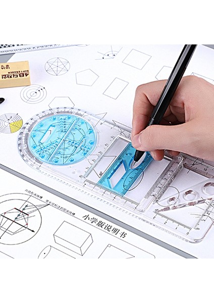 Ortaokul Baskısı Stili Ilk ve Ortaokullar Için Çizim Cetveli, Lise Öğrencileri Için Dönebilen Matematiksel Geometri Cetvel Seti, Üçgen (Yurt Dışından) modelleri