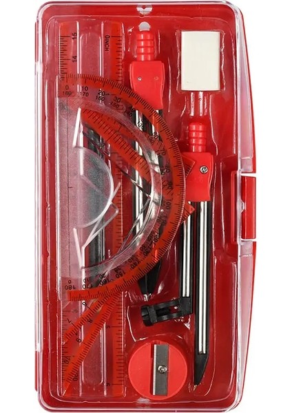 Sarı Stil M-Et Taşınabilir Hassas Iletki Çizim Üçgen Silgi Pusula Seti Matematik Silgi Cetvel Öğrencileri Için Okul Malzemeleri (Yurt Dışından)