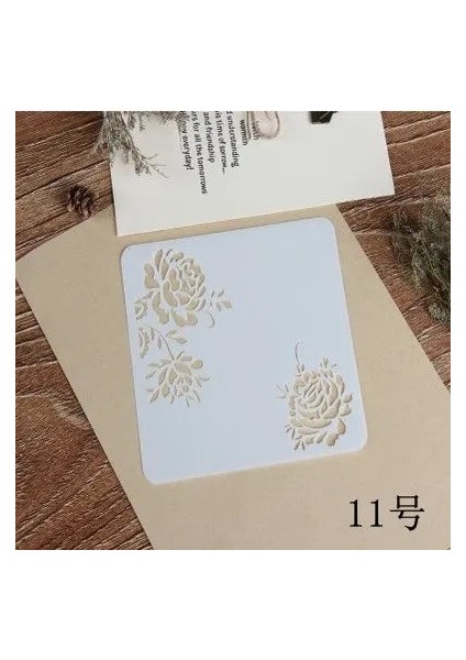 Siyah Stil Tema Dantel El Yapımı Diy Kişiselleştirilmiş Boyama Çizim Içi Boş Şablon Sprey Versiyonu Gölge Boya Öğrenme Unisex 2021 (Yurt Dışından)