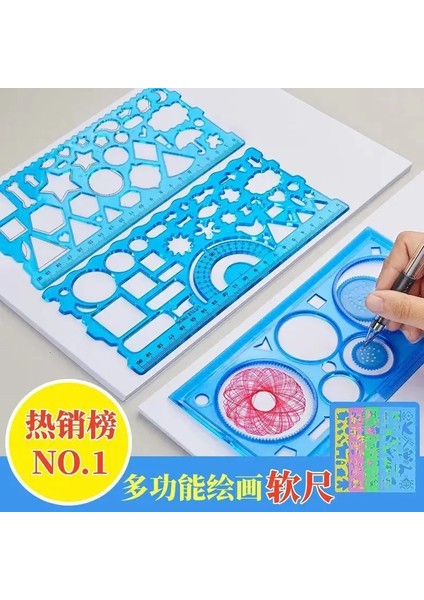 Kızlarpinksofttape Stili Çok Fonksiyonlu Cetvel, Esnek Cetvel, Çizim Fonksiyonu, Sürekli Değişen, Çok Yönlü Ilkokul Cetvel Seti, Manuel Kopya Şablonu (Yurt Dışından) fiyatları