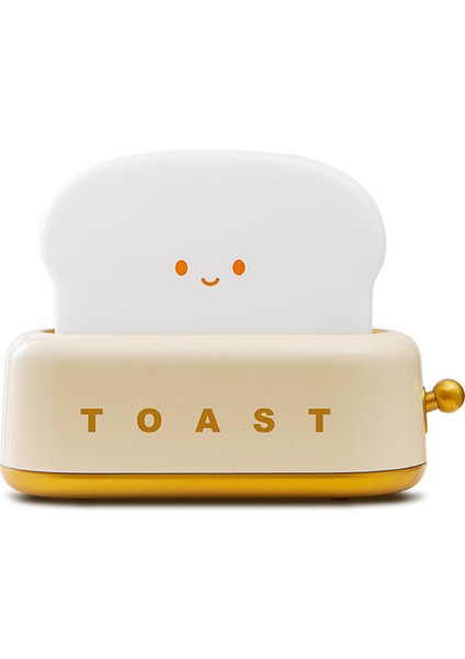 Tost Ekmeği Makinesi Gece Lambası Yaratıcı Yatak Odası Başucu Şarj Edilebilir Zamanlama Kapalı Işık ile LED Masa Lambası (Yurt Dışından)