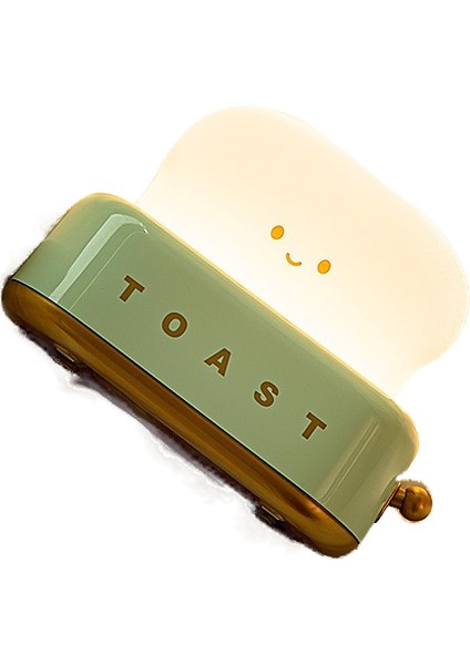 Tost Ekmeği Makinesi Gece Lambası Yaratıcı Yatak Odası Başucu Şarj Edilebilir Zamanlama Kapalı Işık ile LED Masa Lambası (Yurt Dışından)