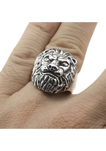 Erkek Yüzük Gümüş 925 Aslan Kafası fiyatları