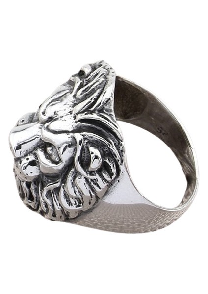 Erkek Yüzük Gümüş 925 Aslan Kafası modelleri