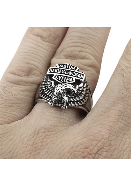 Erkek Yüzük Gümüş 925 Motorcu Harley Davidson fiyatları
