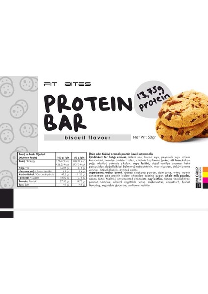 Protein Bar Bisküvi AROMALI12*50GR.