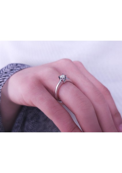 F Renk 0,20 Karat Pırlanta Tektaş Yüzük 0417R0222 indirimleri