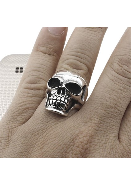 Erkek Yüzük Gümüş 925 Motorcu Kurukafa fiyatları