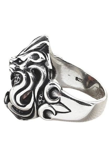 Erkek Yüzük Gümüş 925 Motorcu Aslan modelleri