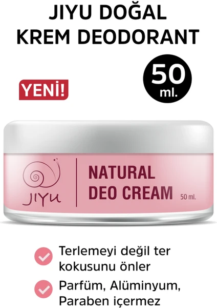 Doğal Krem Deodorant Krem Roll-On 50 ml