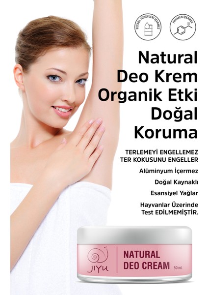 Doğal Krem Deodorant Krem Roll-On 50 ml