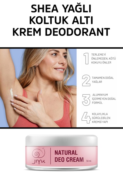 Doğal Krem Deodorant Krem Roll-On 50 ml