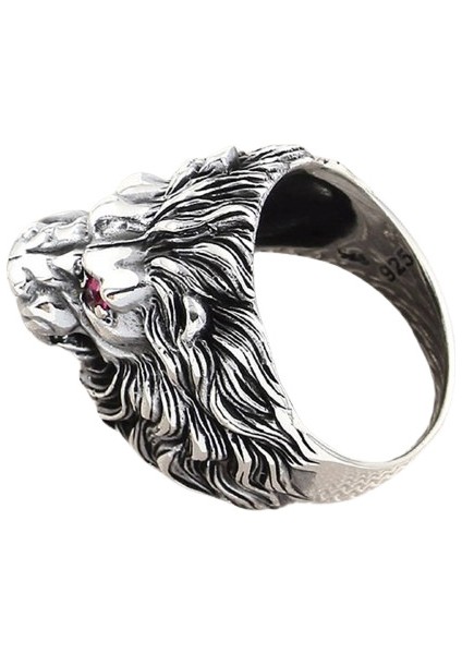Erkek Yüzük Gümüş 925 Motorcu Aslan modelleri