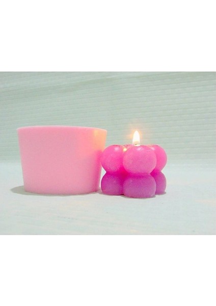 Mini Bubble Mum Silikon Kalıp, Mini Bubble Candle (2 Adet ) fiyatları