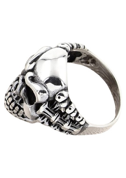 Erkek Yüzük Gümüş 925 Motorcu Kurukafa fiyatları