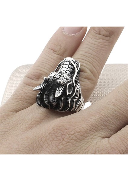 Erkek Yüzük Gümüş 925 Motorcu Ejderha fiyatları