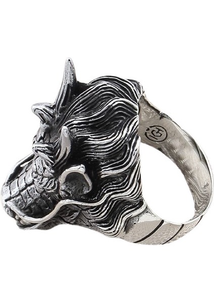 Erkek Yüzük Gümüş 925 Motorcu Ejderha modelleri